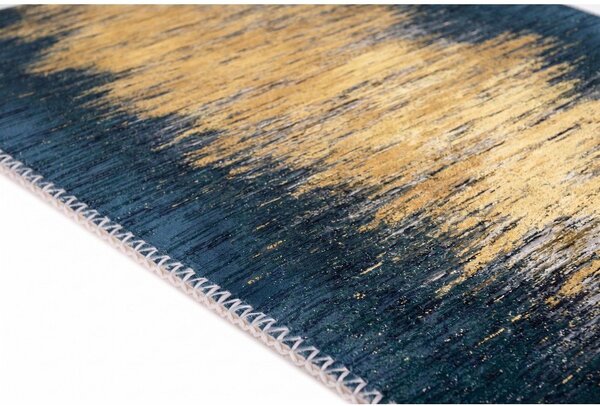 Żółty/ciemnoniebieski dywan odpowiedni do prania 120x180 cm Goldie – Vitaus