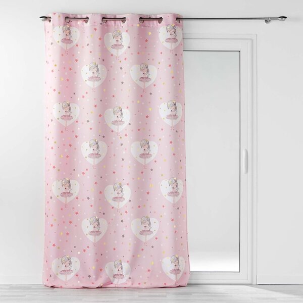 Różowa zasłona dziecięca 140x260 cm Petite Etoile – douceur d'intérieur