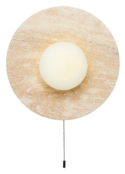 Beżowy kamienny kinkiet ø 12 cm Hilde – Opviq lights