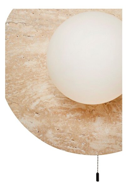 Beżowy kamienny kinkiet ø 12 cm Hilde – Opviq lights