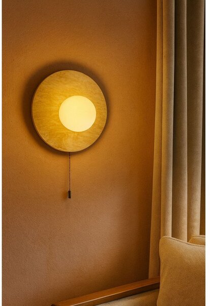 Beżowy kamienny kinkiet ø 12 cm Hilde – Opviq lights