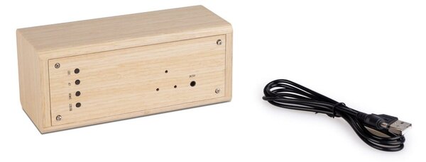 Cyfrowy budzik stołowy Timber – Balvi