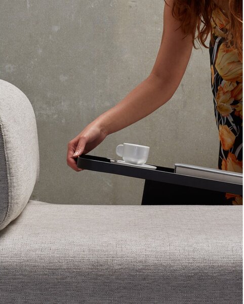 Beżowa sofa ze schowkiem Kave Home Compo