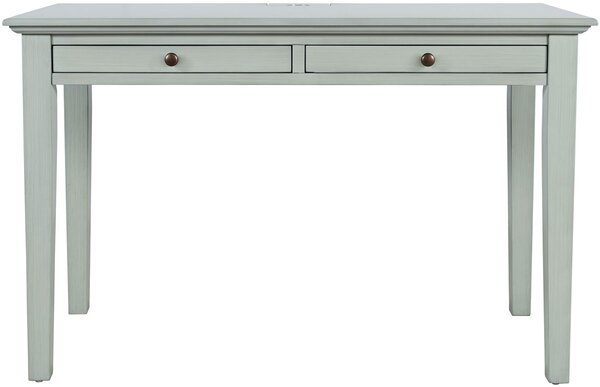 Biurko klasyczne Avola AV375-4820 z szufladami - szaromiętowy