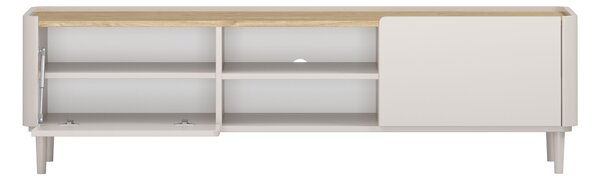 Szafka RTV Elivo 170 cm na nóżkach - kaszmir / dąb olejowany