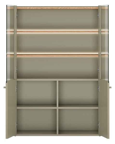 Witryna Elivo 100 cm dwudrzwiowa - eukaliptus / dąb baltic dune