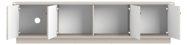 Szafka RTV Vesper 4D 187 cm - kaszmir / złote uchwyty