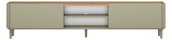 Szafka RTV Elivo 220 cm na nóżkach - eukaliptus / dąb baltic dune