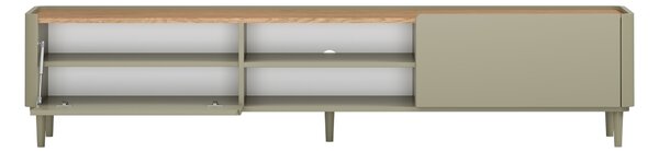 Szafka RTV Elivo 220 cm na nóżkach - eukaliptus / dąb baltic dune