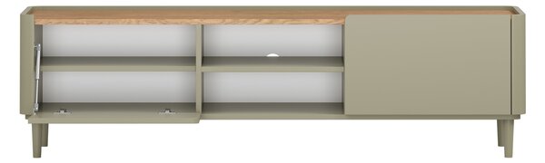 Szafka RTV Elivo 170 cm na nóżkach - eukaliptus / dąb baltic dune