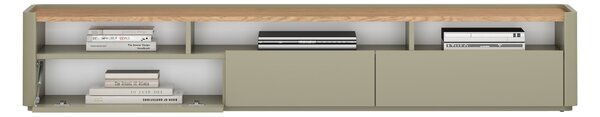 Szafka RTV Elivo 200 cm - eukaliptus / dąb baltic dune