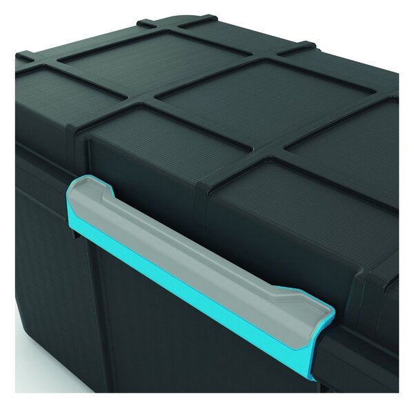 Czarny plastikowy pojemnik z pokrywką 73,5x44,5x46 cm Scuba Box – KIS