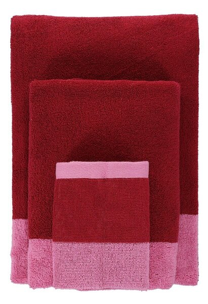 Różowe bawełniane ręczniki zestaw 2 szt. frotte 30x50 cm Pixie – ONA