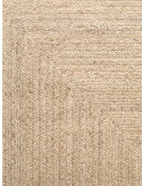 Dywan z juty dwustronny/tkany ręcznie w jasnym naturalnym kolorze 60x90 cm Juno – Hanse Home