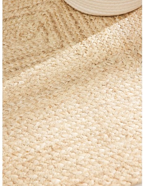 Dywan z juty dwustronny/tkany ręcznie w jasnym naturalnym kolorze 60x90 cm Juno – Hanse Home