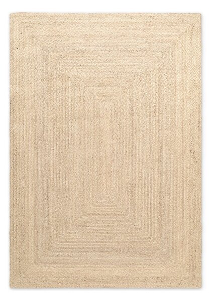 Dywan z juty dwustronny/tkany ręcznie w jasnym naturalnym kolorze 60x90 cm Juno – Hanse Home