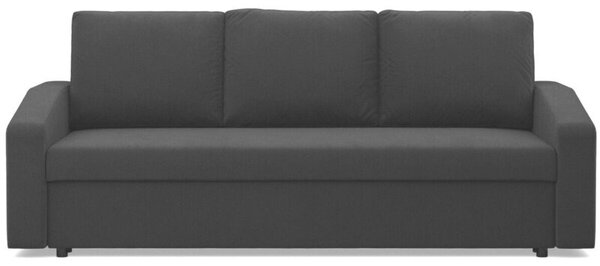 Kanapa rozkÅadana, BLOM, Mikrofaza, 220x92x85 cm, czarny | TYLETEGOTU