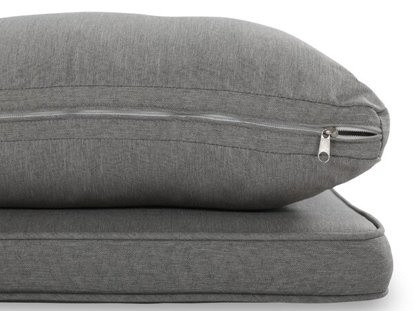 Zestaw technorattanowy CORTINA + PUFY Beige