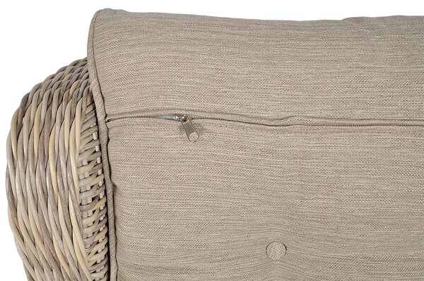 Zestaw technorattanowy TRIVENTO 3 + PUFY Beige