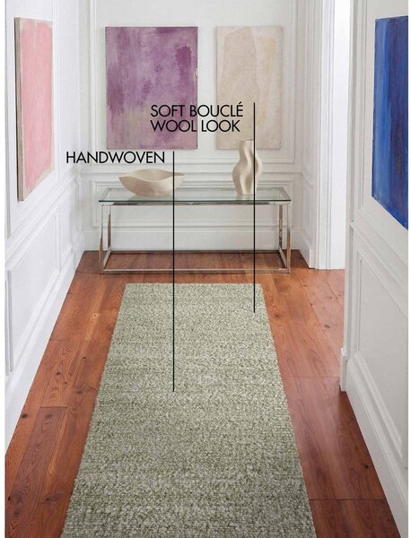 Jasnozielony chodnik tkany ręcznie 80x200 cm Notting Hill Portobello – Ted Baker