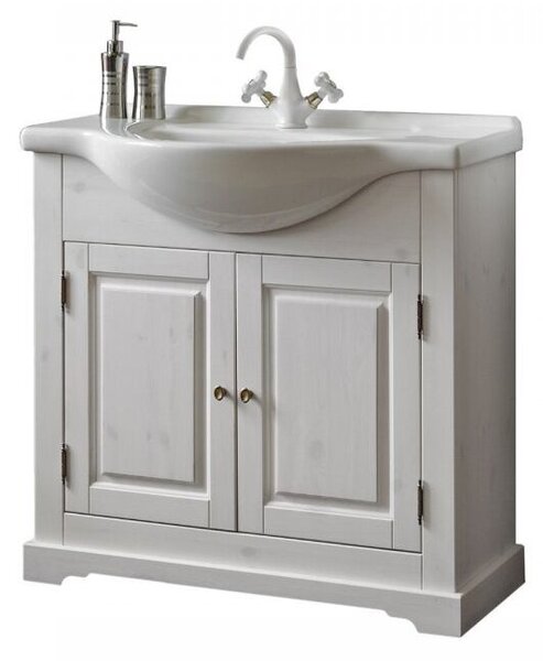 Szafka pod umywalkę ROMANTIC 861 85 cm biała