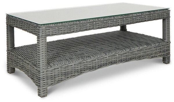 Zestaw technorattanowy TRIVENTO 3 + PUFY Dark Grey