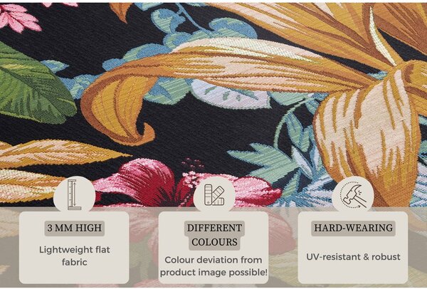 Czarny dywan odpowiedni na zewnątrz 80x165 cm Flair – Hanse Home