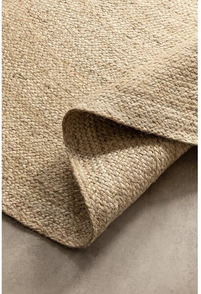 Okrągły dywan z juty dwustronny w kolorze kości słoniowej ø 140 cm Braided – Hanse Home