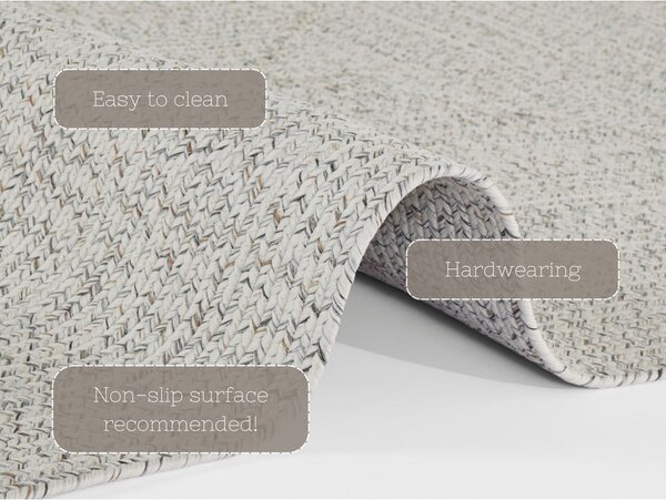 Białobeżowy dywan odpowiedni na zewnątrz 150x80 cm – NORTHRUGS