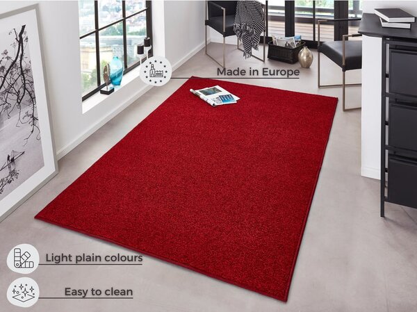 Czerwony dywan Hanse Home Pure, 80x150 cm