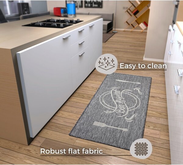 Szarobeżowy chodnik 62x150 cm Cucina – Hanse Home