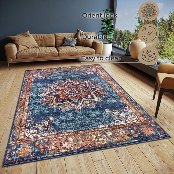 Ciemnoniebieski dywan 57x90 cm Orient Maderno – Hanse Home