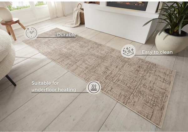 Brązowy/beżowy chodnik 80x200 cm Terrain – Hanse Home