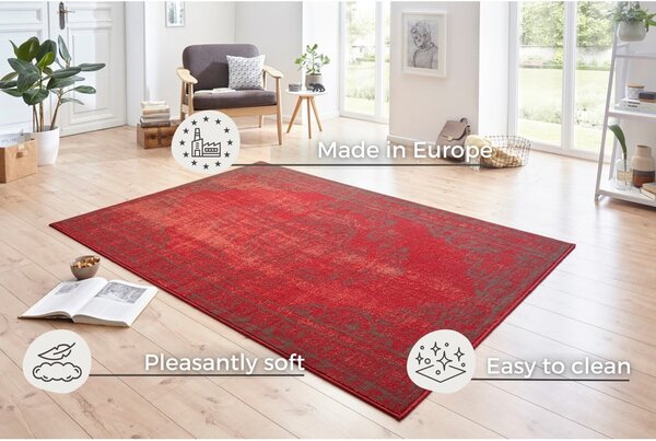 Czerwony dywan Hanse Home Celebration Plume, 80x150 cm