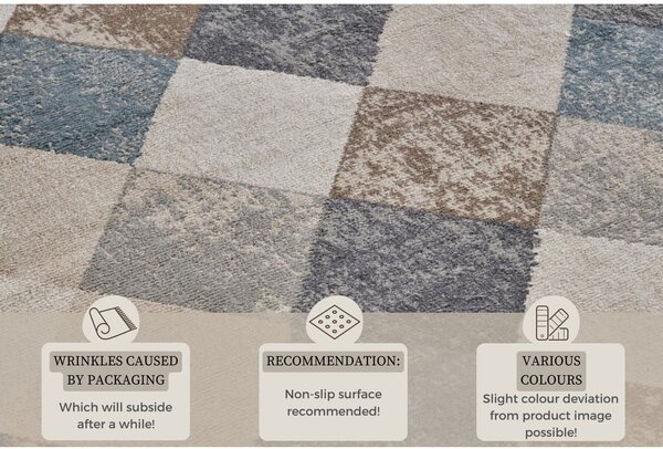 Niebieski/beżowy dywan 120x170 cm Terrain – Hanse Home