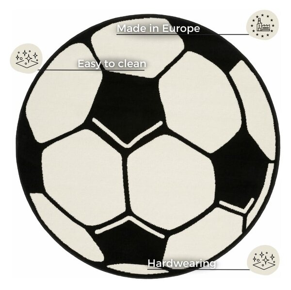 Dywan dziecięcy Hanse Home Football, ⌀ 100 cm