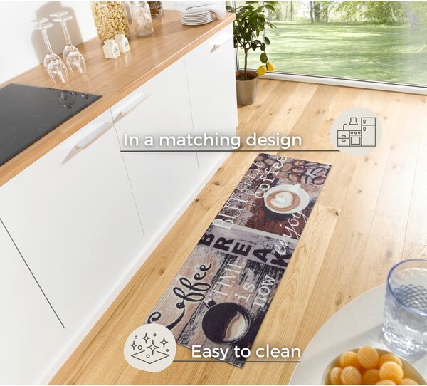 Brązowy chodnik 50x150 cm Enjoy Coffee Break – Hanse Home