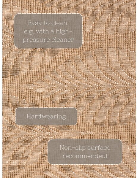 Dywan odpowiedni na zewnątrz w beżowo-śmietankowym kolorze 120x170 cm Duet Liora – NORTHRUGS