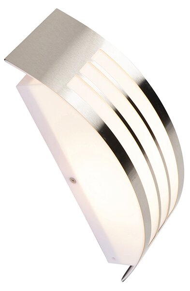 Nowoczesna lampa ścienna ze stali nierdzewnej IP44 - Sapphire Deluxe