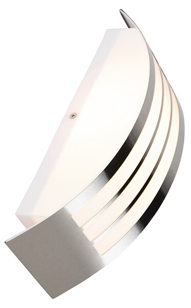 Nowoczesna lampa ścienna ze stali nierdzewnej IP44 - Sapphire Deluxe