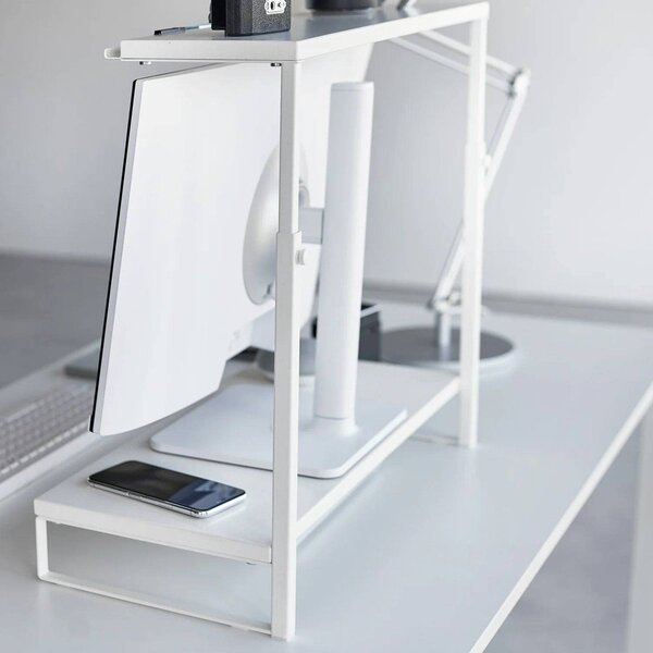 Biały metalowy stojak na monitor Tower – YAMAZAKI