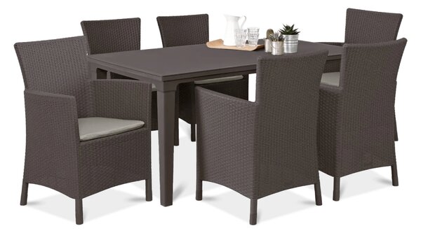 Komplet ogrodowy TOSCANA 6+1 Brown