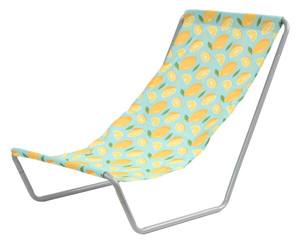 Zestaw 2 składanych leżaków plażowych SAND LEMON, kolorowe