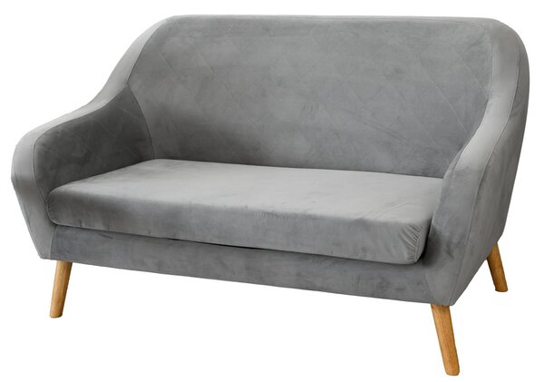 Szara 2-osobowa sofa CORANTI VELVET