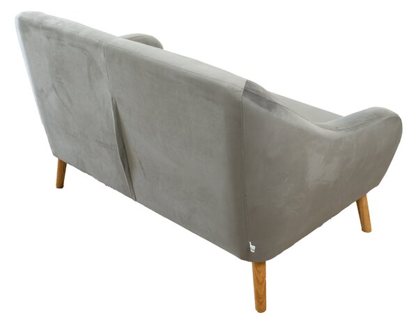 Szara 2-osobowa sofa CORANTI VELVET