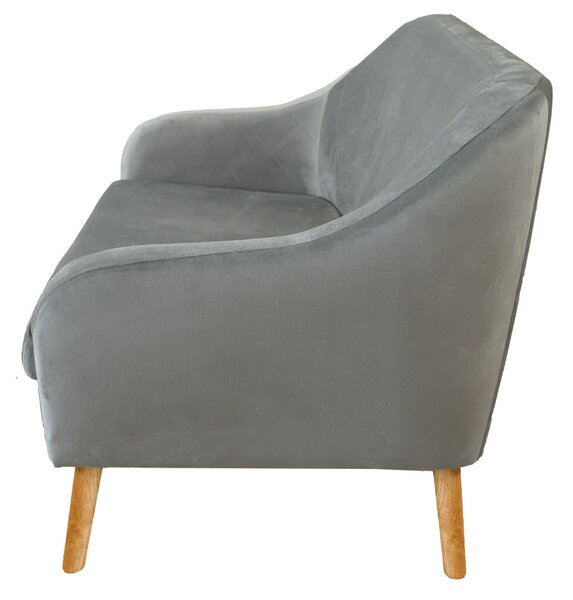 Szara 2-osobowa sofa CORANTI VELVET