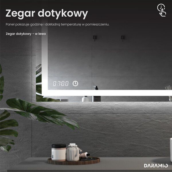 Okrągłe lustro łazienkowe z oświetleniem LED E4