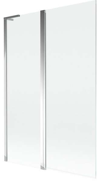 Mexen Mist L parawan nawannowy 2-skrzydłowy 120 x 150 cm, transparent, chrom - 8A9L-120-011-01-00