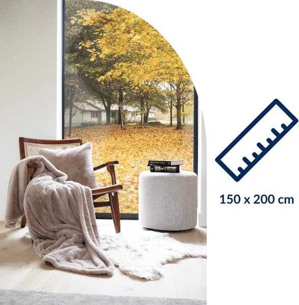 Brązowy koc ze sztucznego futra 150x200 cm Ruby – Tiseco Home Studio
