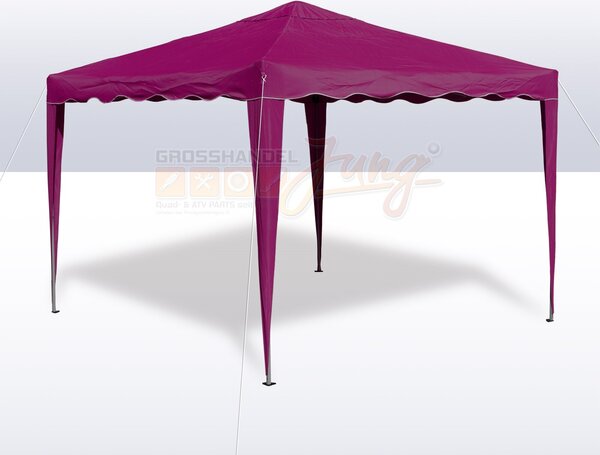 Altana ogrodowa skadana 3x3 m, bordowa